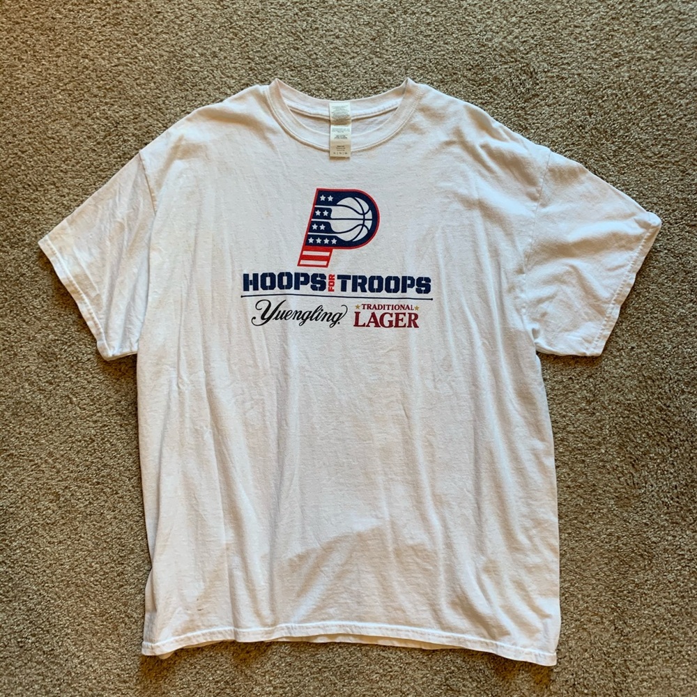 Pacers Hoops For Troops T-shirt